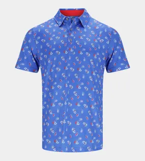 CHILL SKULLS POLO - BLUE