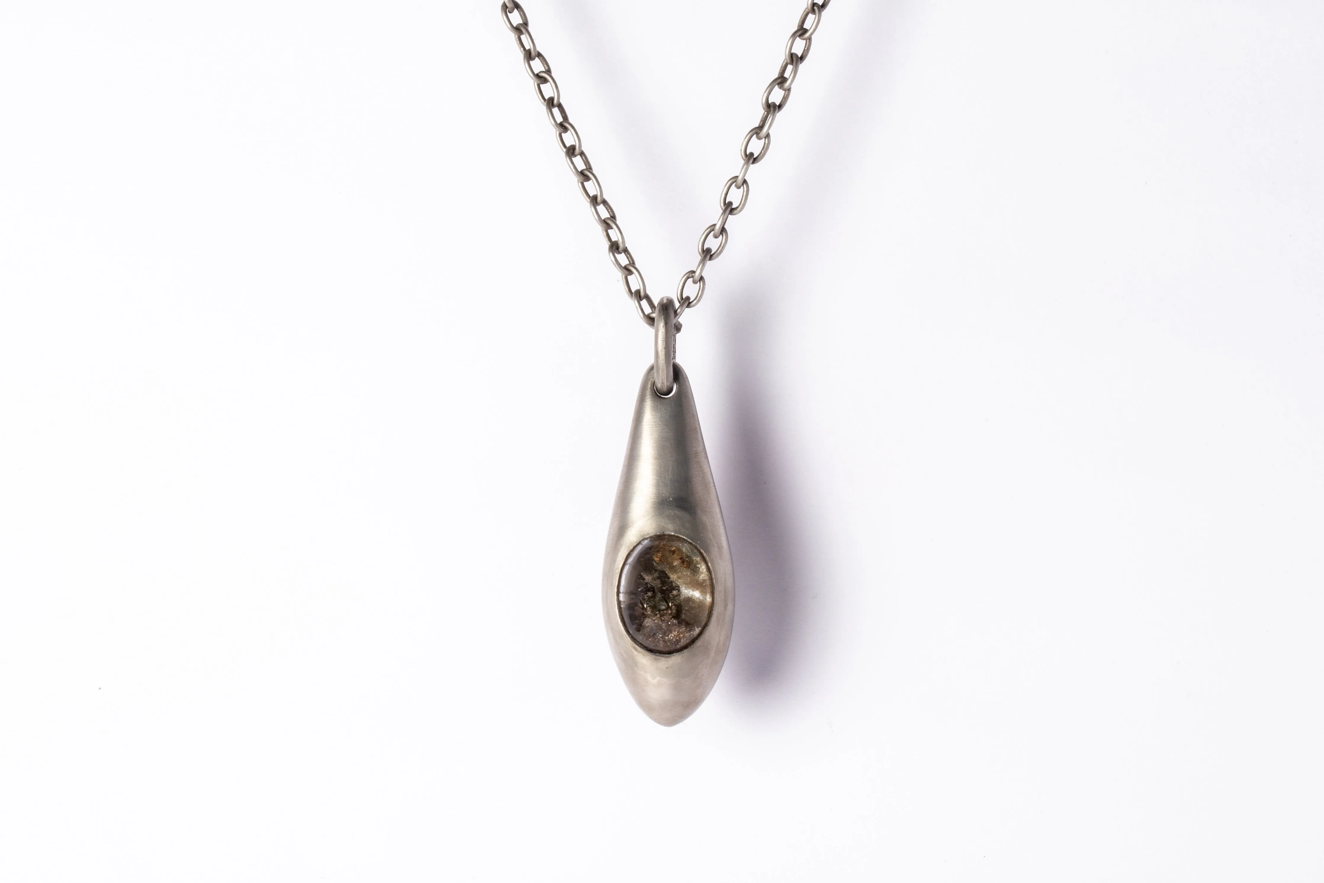 Chrysalis Necklace (Cremaster Emergence, Garden Quartz, DA GQ)