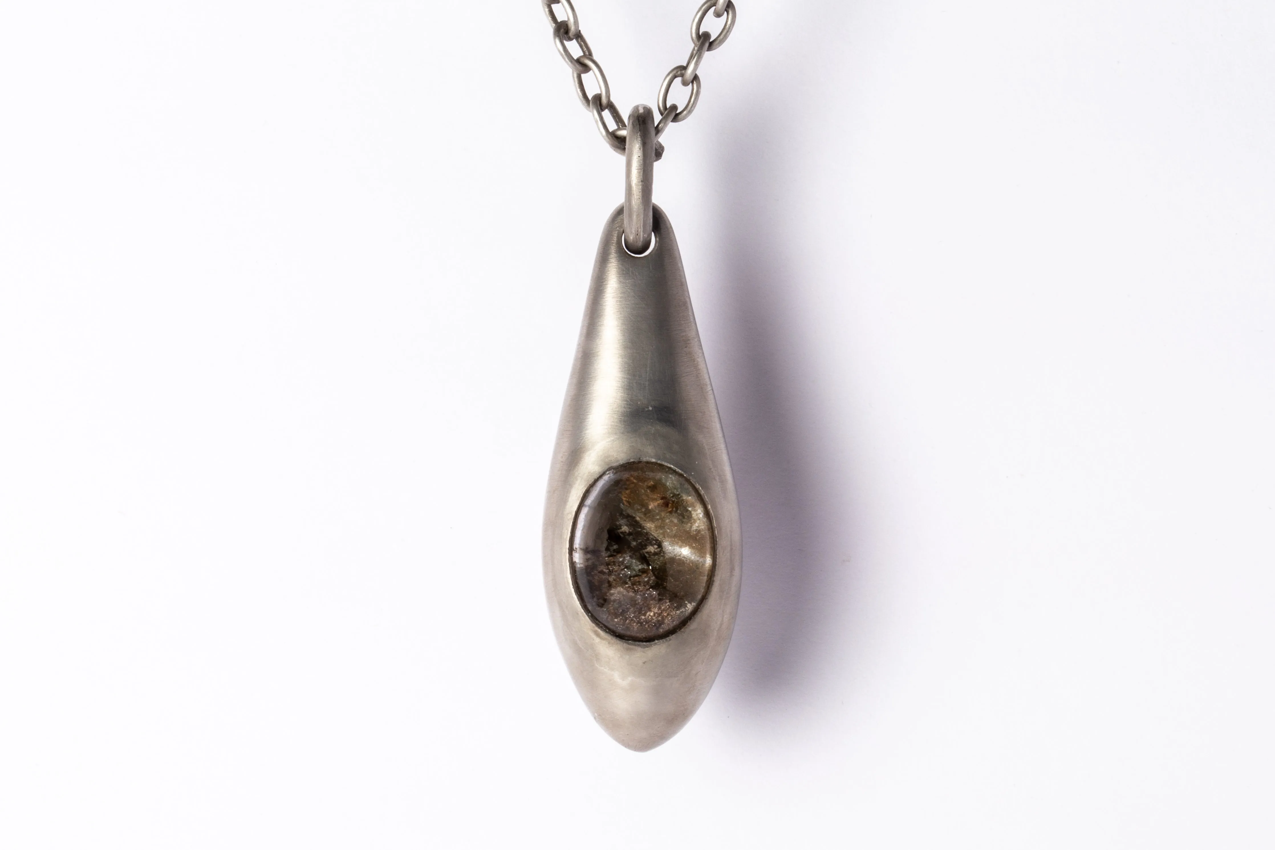 Chrysalis Necklace (Cremaster Emergence, Garden Quartz, DA GQ)