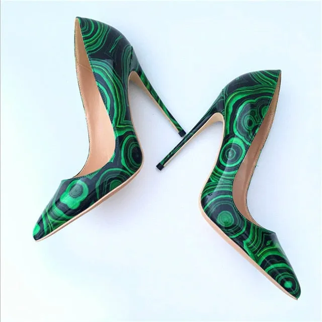 Classic Italian Style Green Shoes