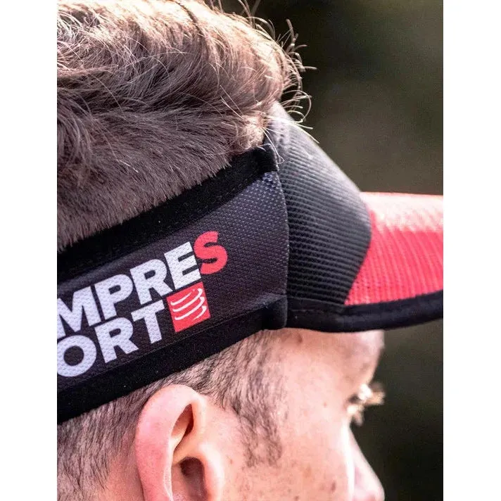 Compressport Spiderweb Ultralight Visor - Red/Black