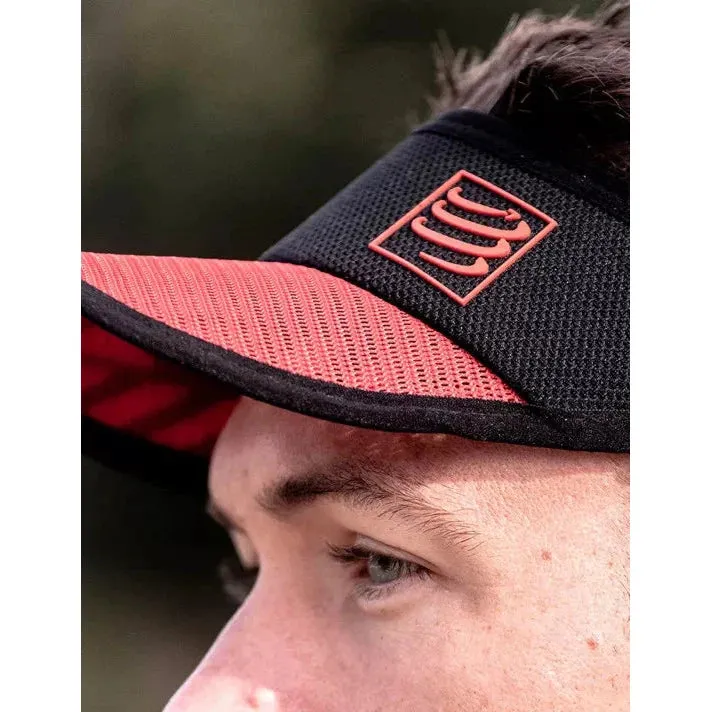 Compressport Spiderweb Ultralight Visor - Red/Black