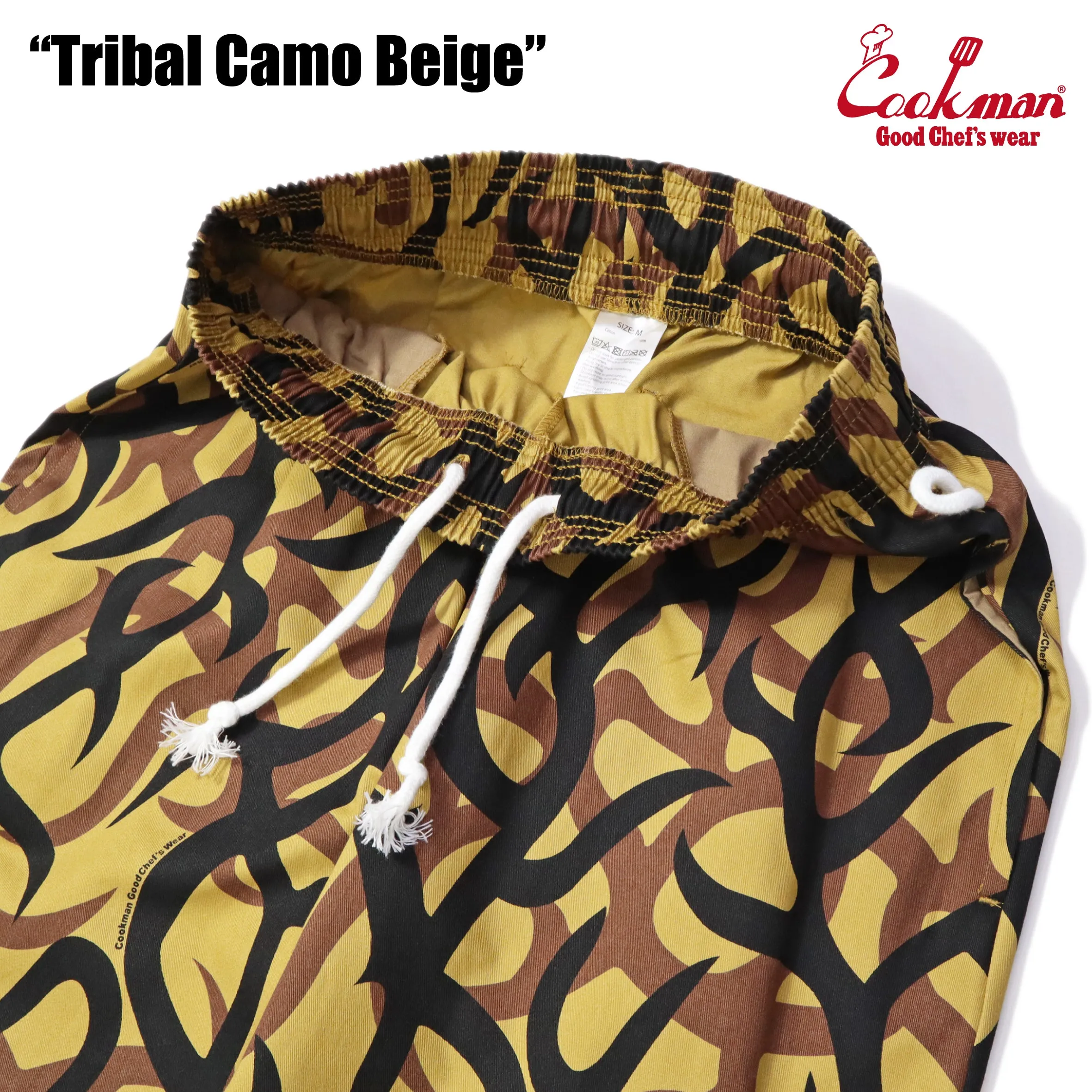 Cookman Chef Short Pants - Tribal Camo : Beige