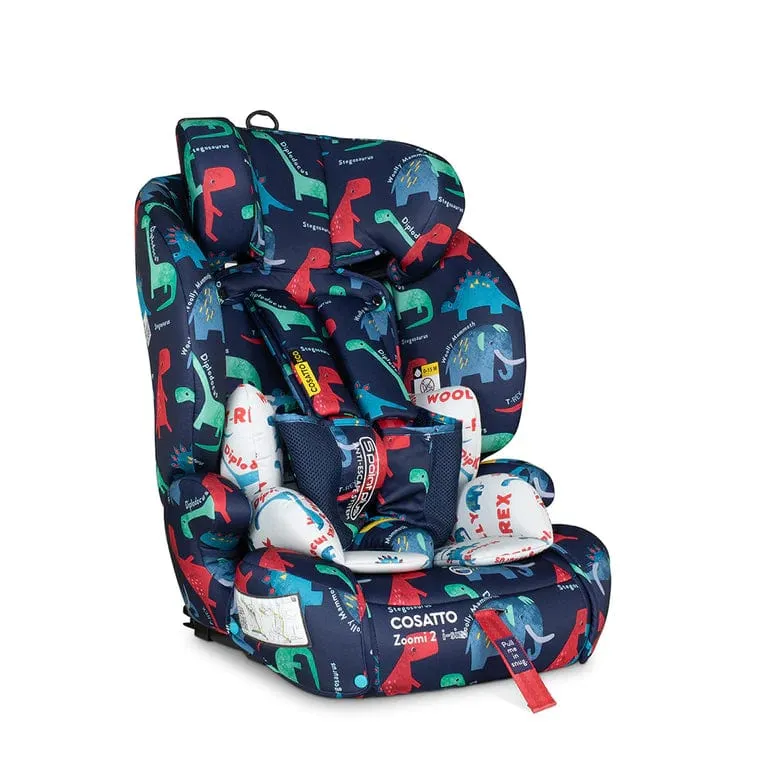 Cosatto Zoomi 2 i-Size Group 1/2/3 Car Seat - D is for Dino