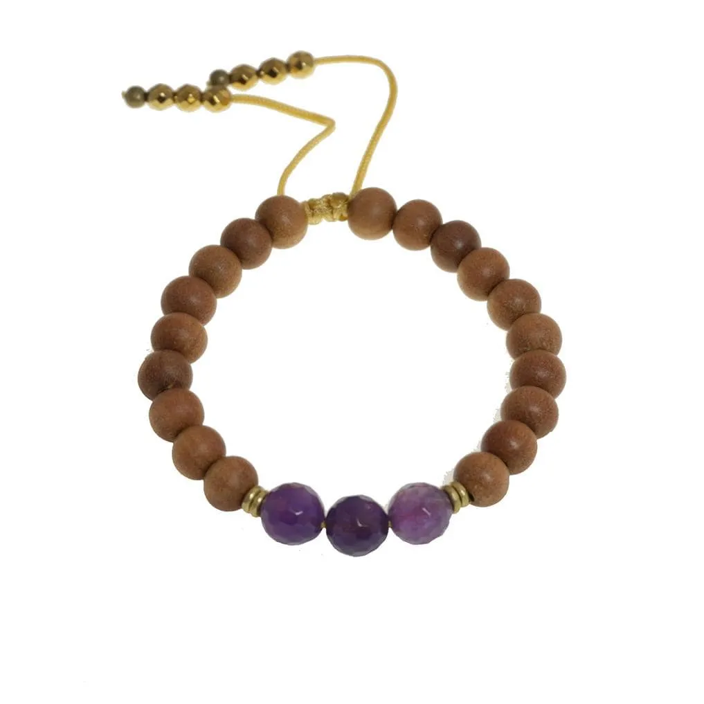 Crown Chakra Sandalwood Adjustable Kid's Chakra Bracelet