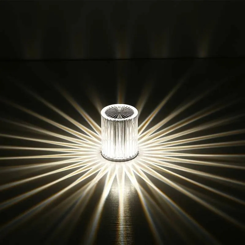 Crystal Diamond Lamp Touch USB Rechargeable Lamp