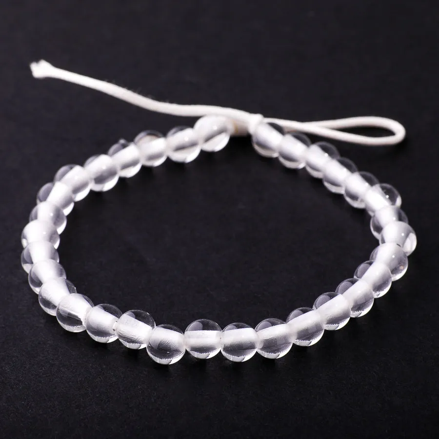 Crystal Quartz 6mm Round - Large Hole Beads