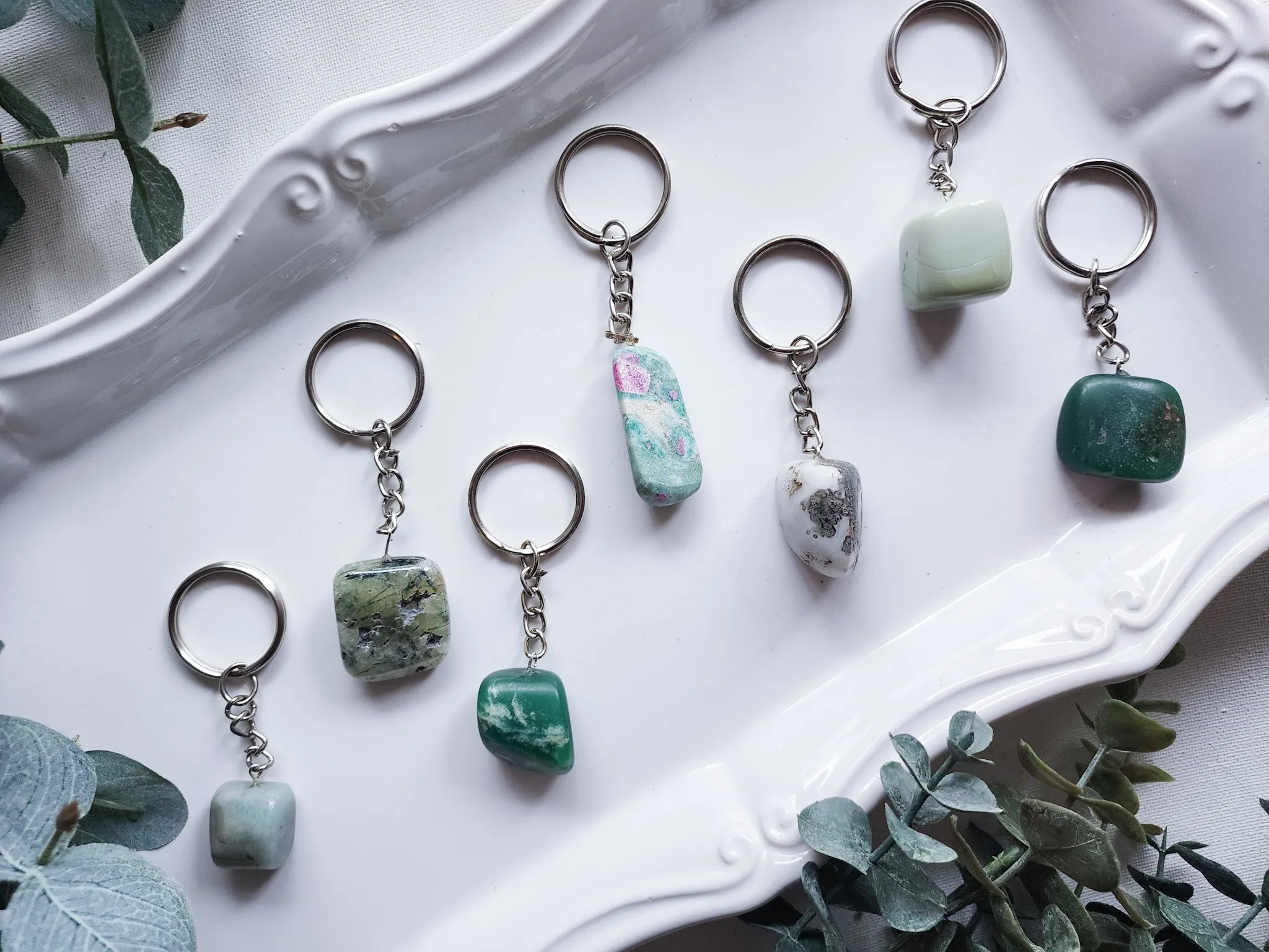 Crystal Tumble Keychain