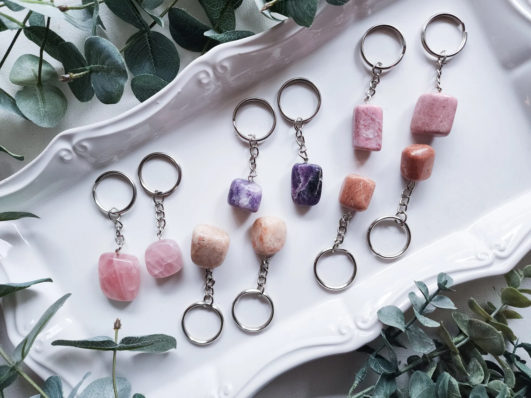 Crystal Tumble Keychain