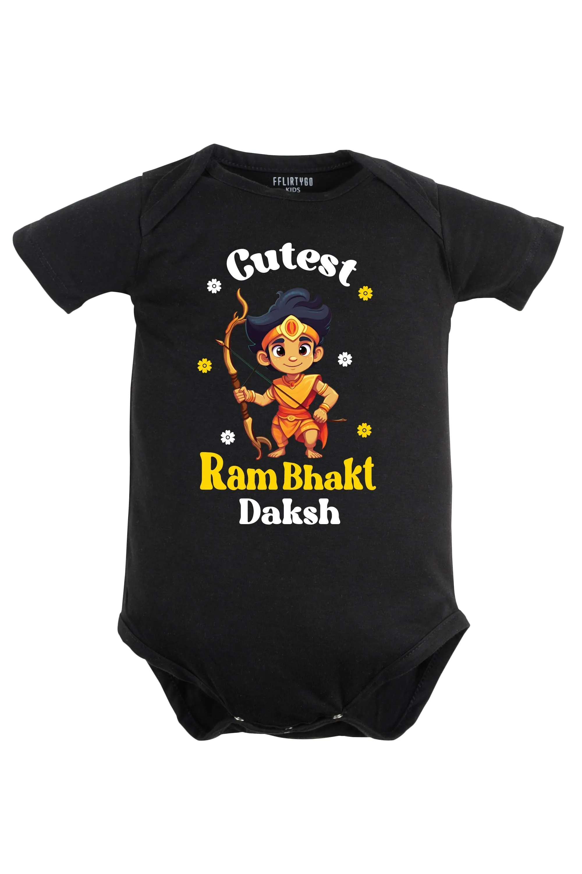 Cutest Ram Bhakt Baby Romper | Onesies w/ Custom Name