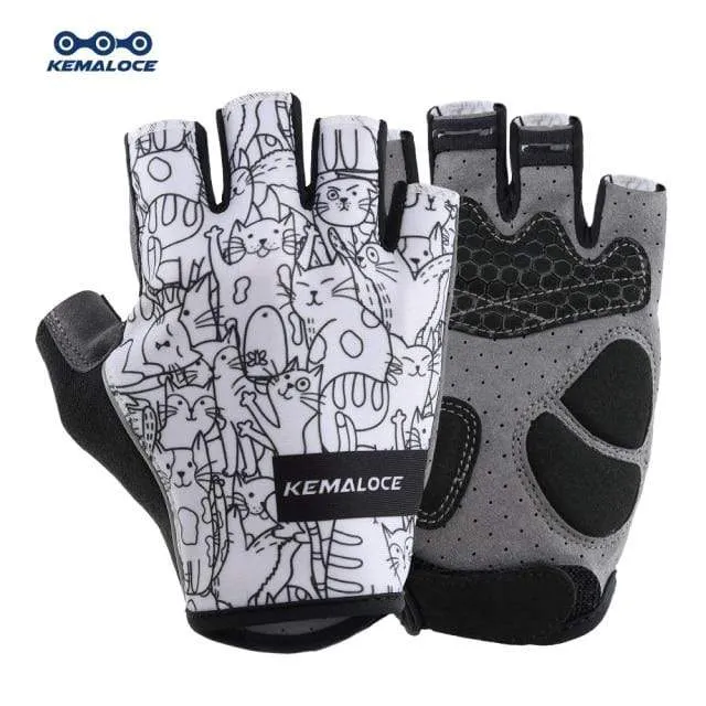 Cycling Gloves Men Women Road Racing Half Finger Summer Mittens Non-Slip Reflective Outdoor Sport Adult MTB Bike Glove