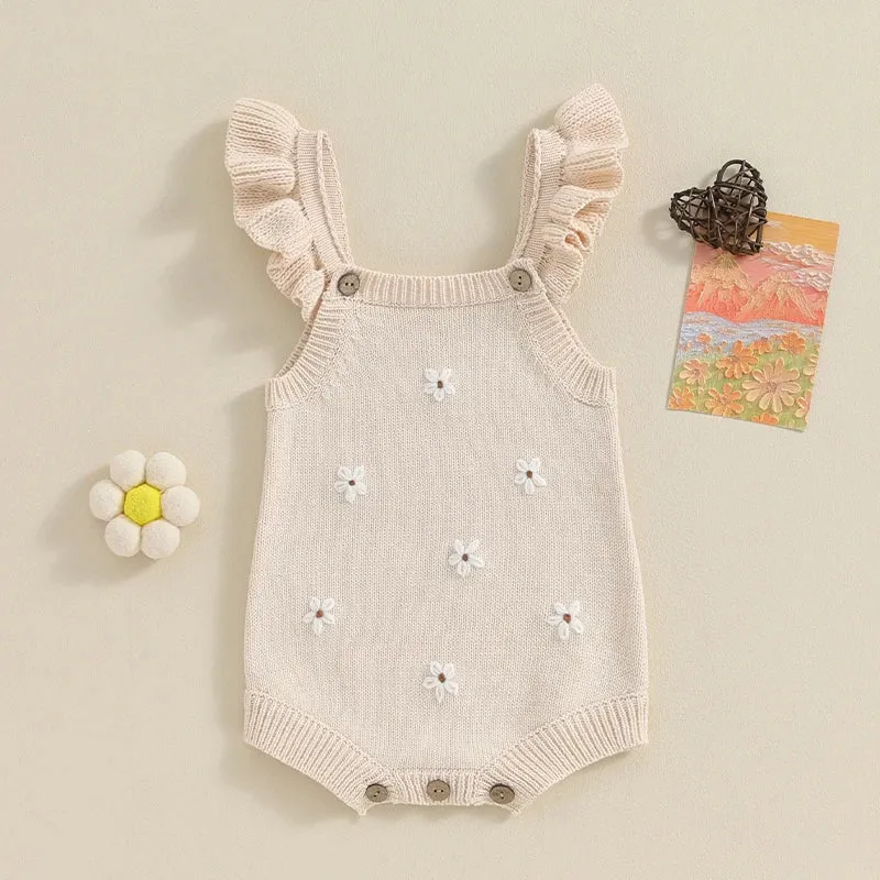 DAISY Knitted Ruffle Romper