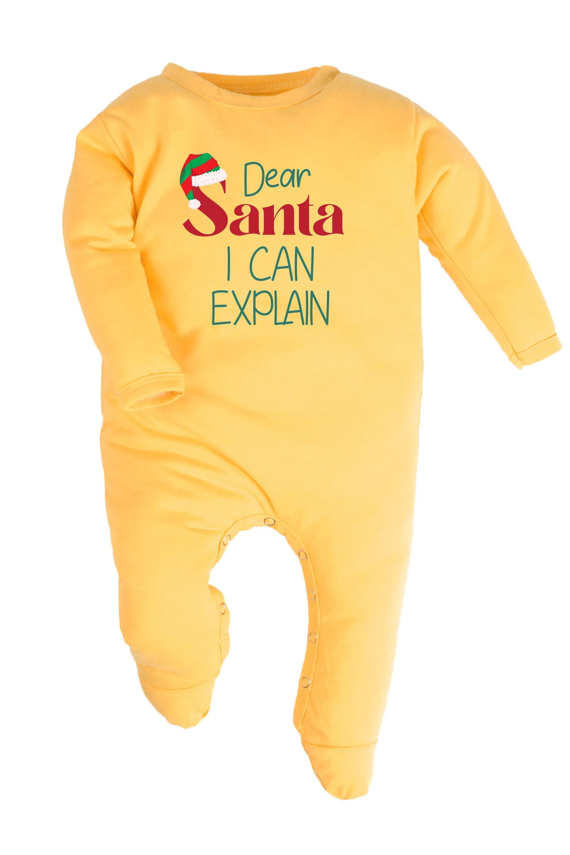 Dear Santa I Can Explain Baby Romper | Onesies