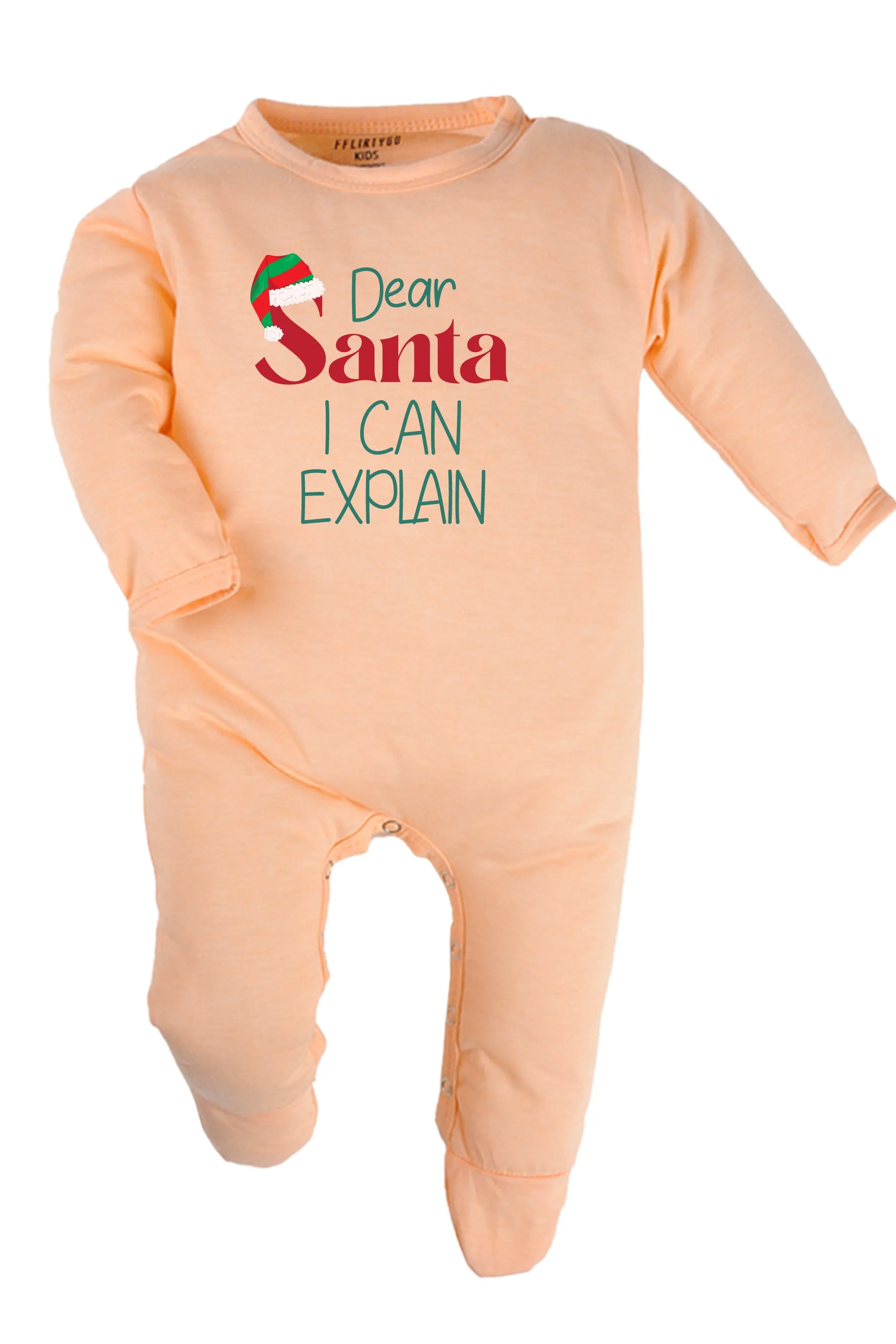 Dear Santa I Can Explain Baby Romper | Onesies