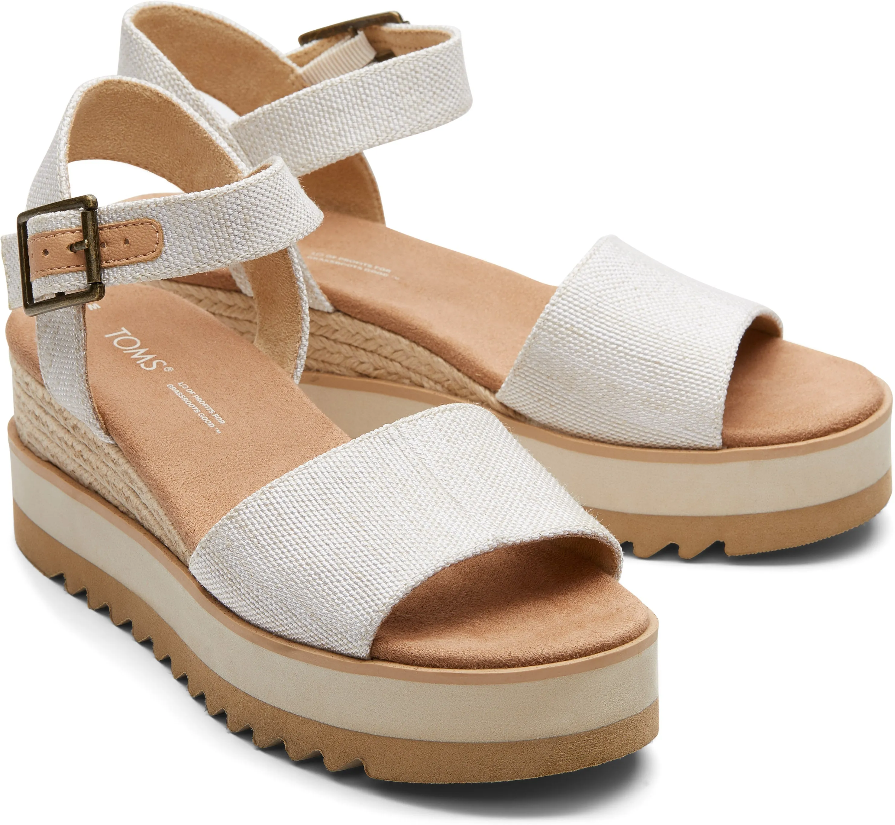 Diana Wedge Sandal - Natural Yarn Dye