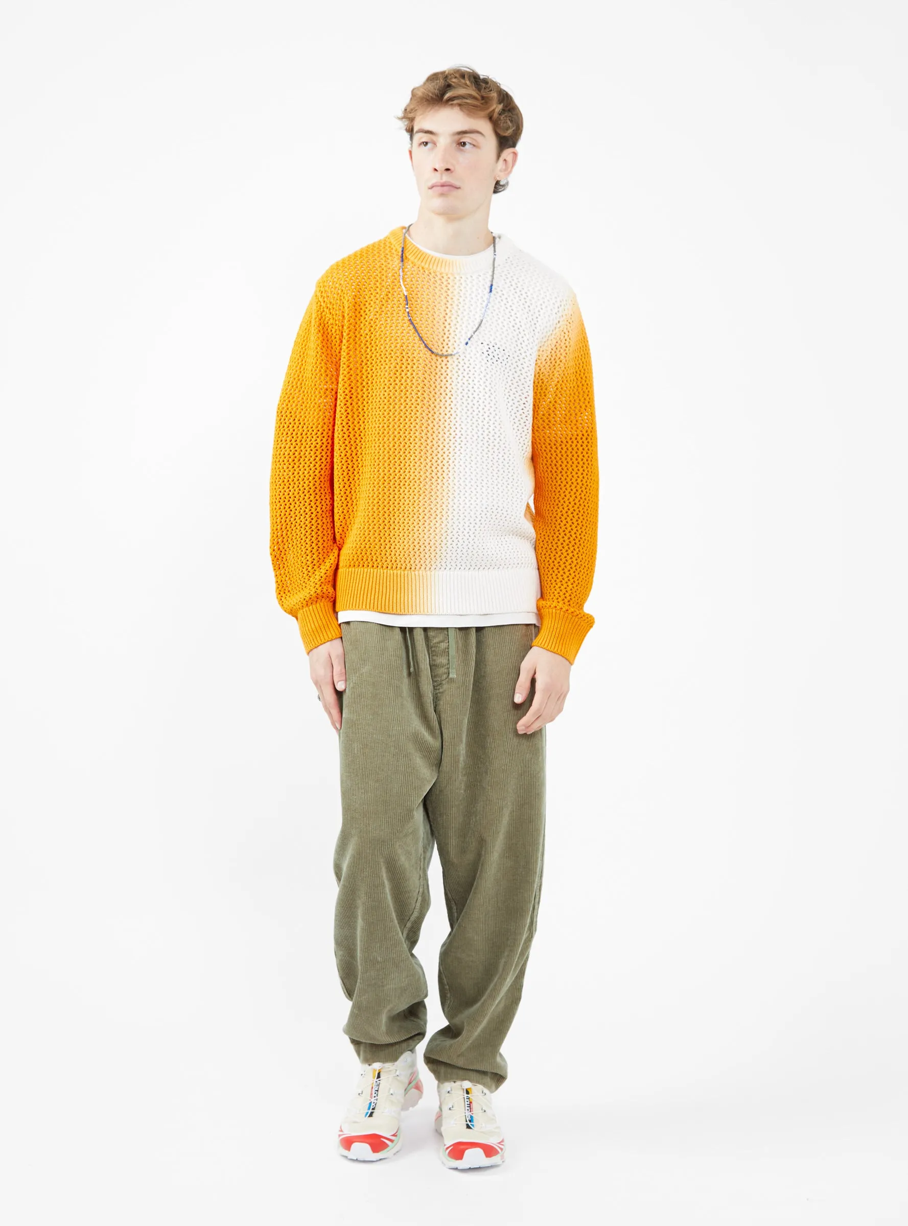 Dyed Loose Guage Sweater Orange