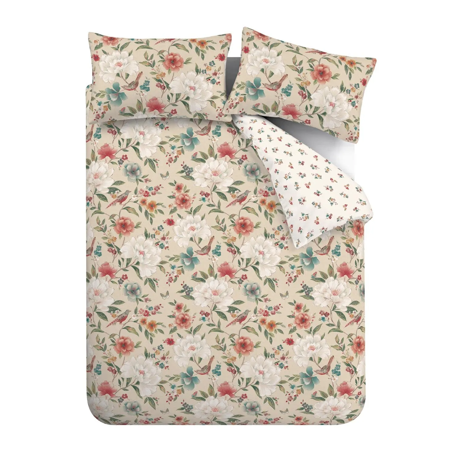 Eilley Floral Birds Duvet Cover