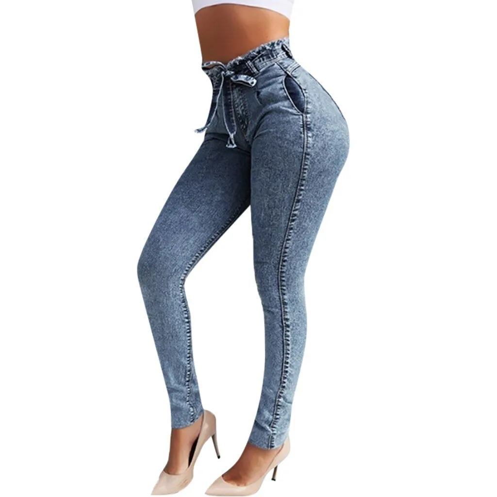 Elastic Jeans Loose Denim Small Feet  Slim Fit