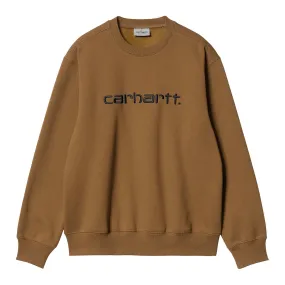 Felpa Carhartt WIP  Sweat Marrone / Nero