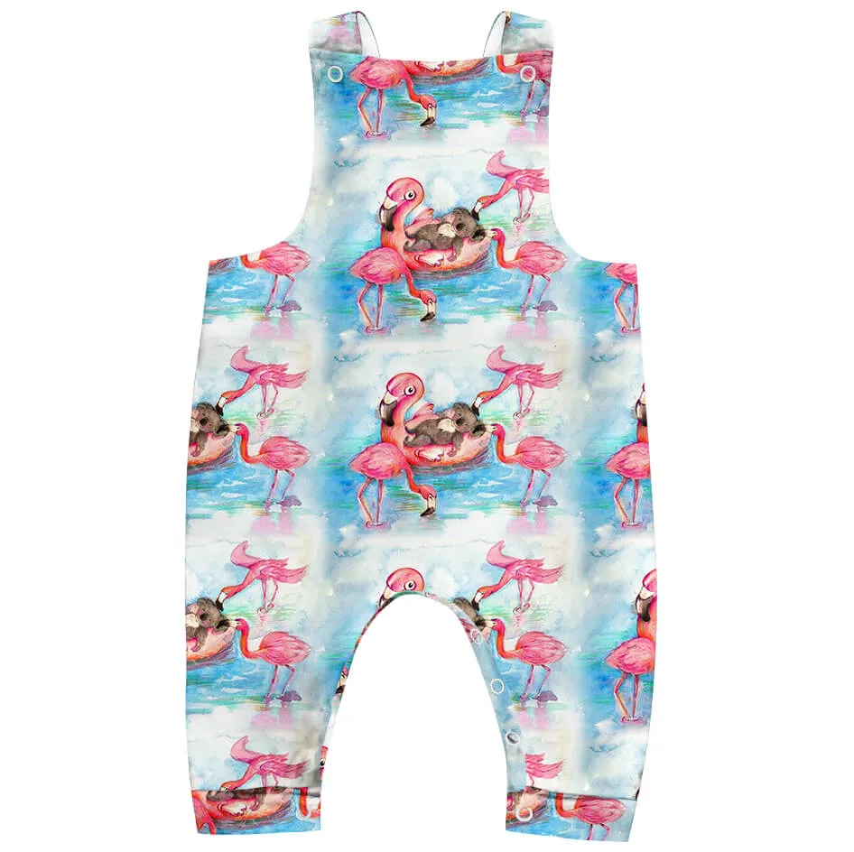 Flamingo Koala Long Leg Overalls