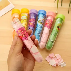 Flower Disposable Paper Soap with Plastic Bottle