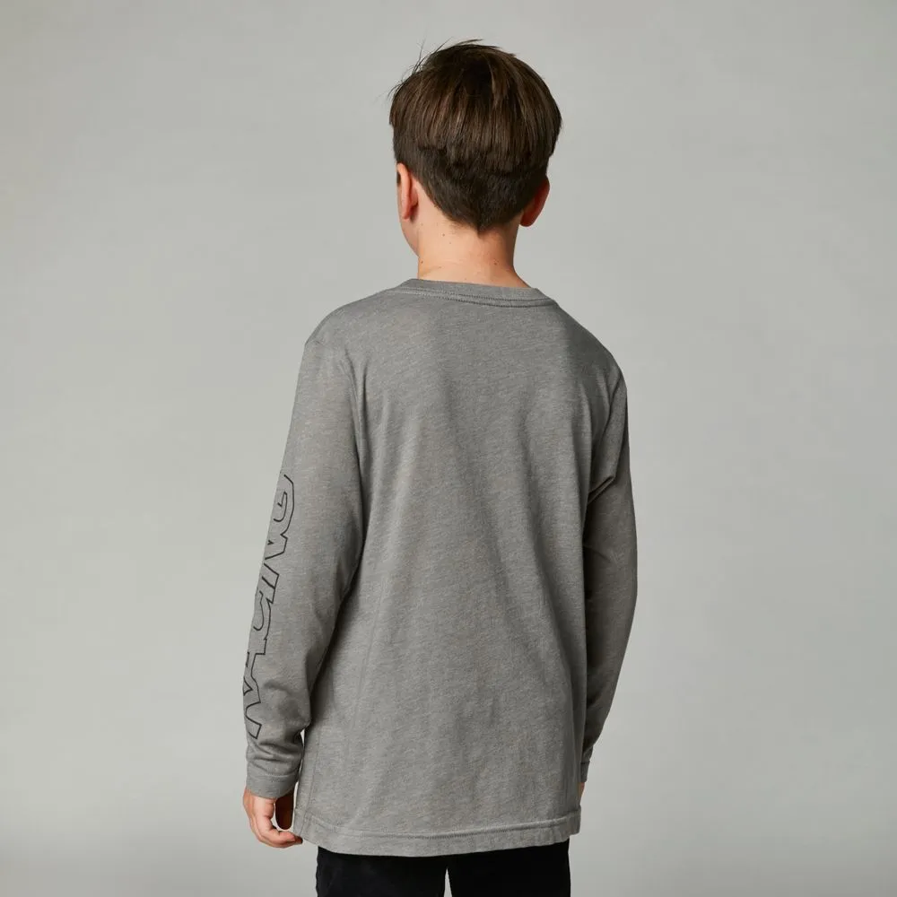 Fox Youth Skew L/S Tee Heather Graphite