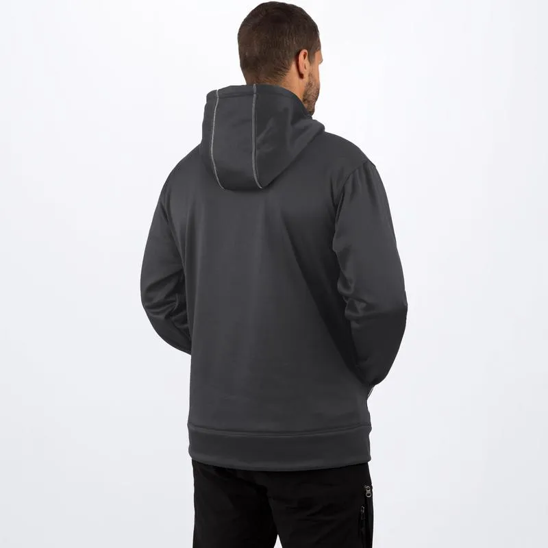 FXR Unisex Podium Tech Pullover Fleece Charcoal/White