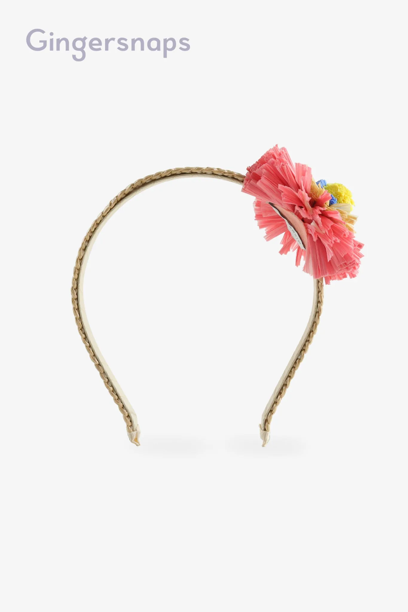 Gingersnaps Raffia Flower Headband