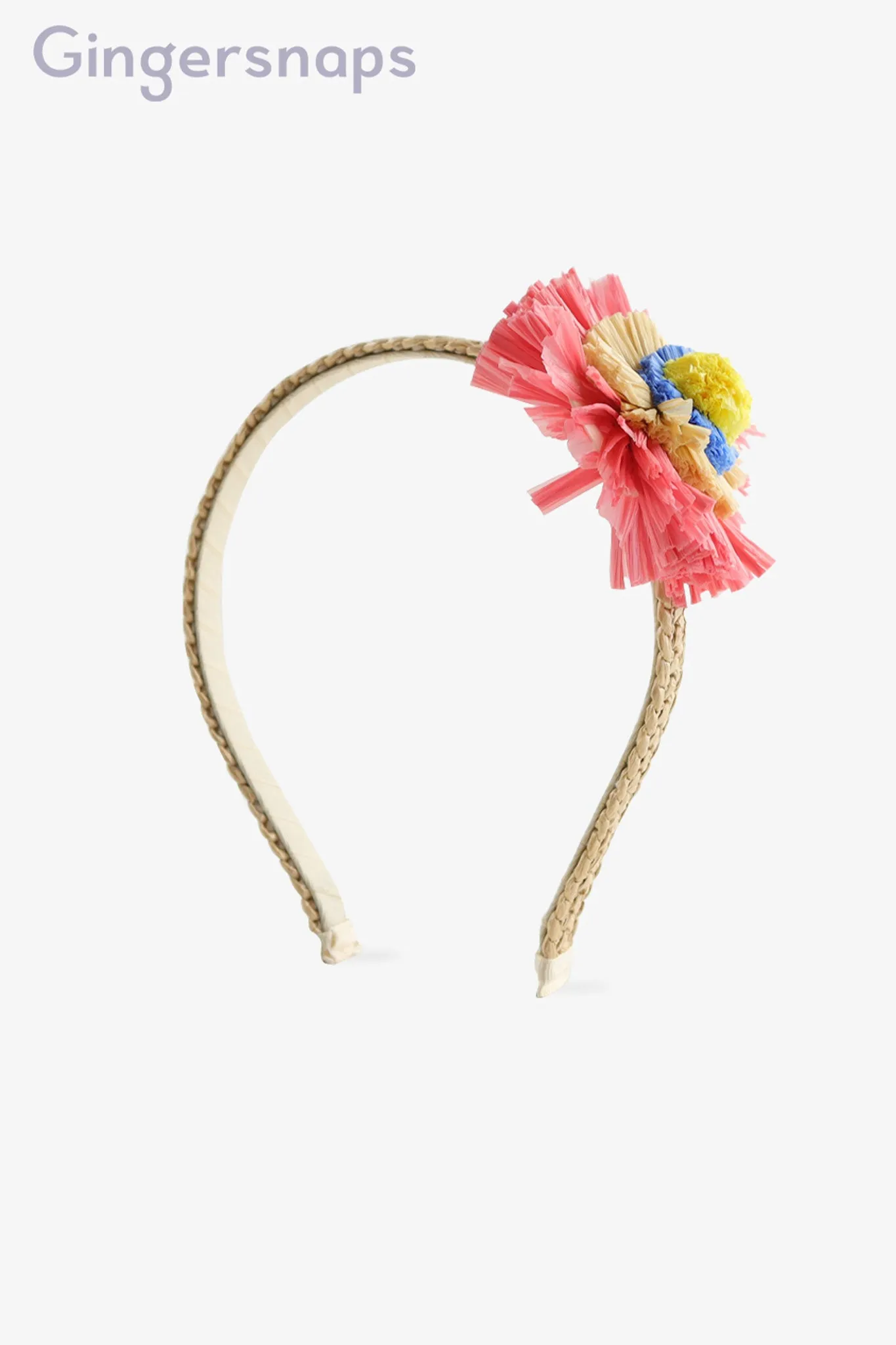 Gingersnaps Raffia Flower Headband