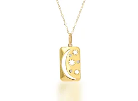 Gold and Diamond Starry Night Charm Only