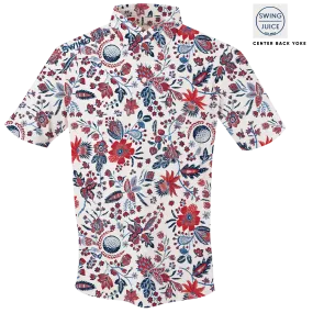 Golf Americana Floral Men's Polo