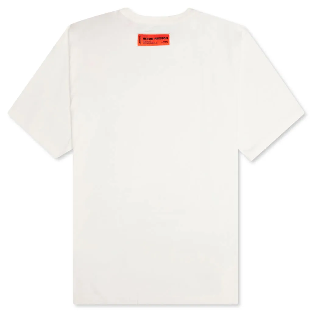 Heron Censored S/S Tee - White/Navy