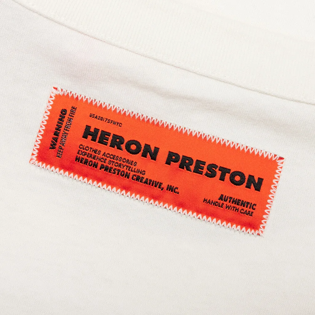 Heron Censored S/S Tee - White/Navy