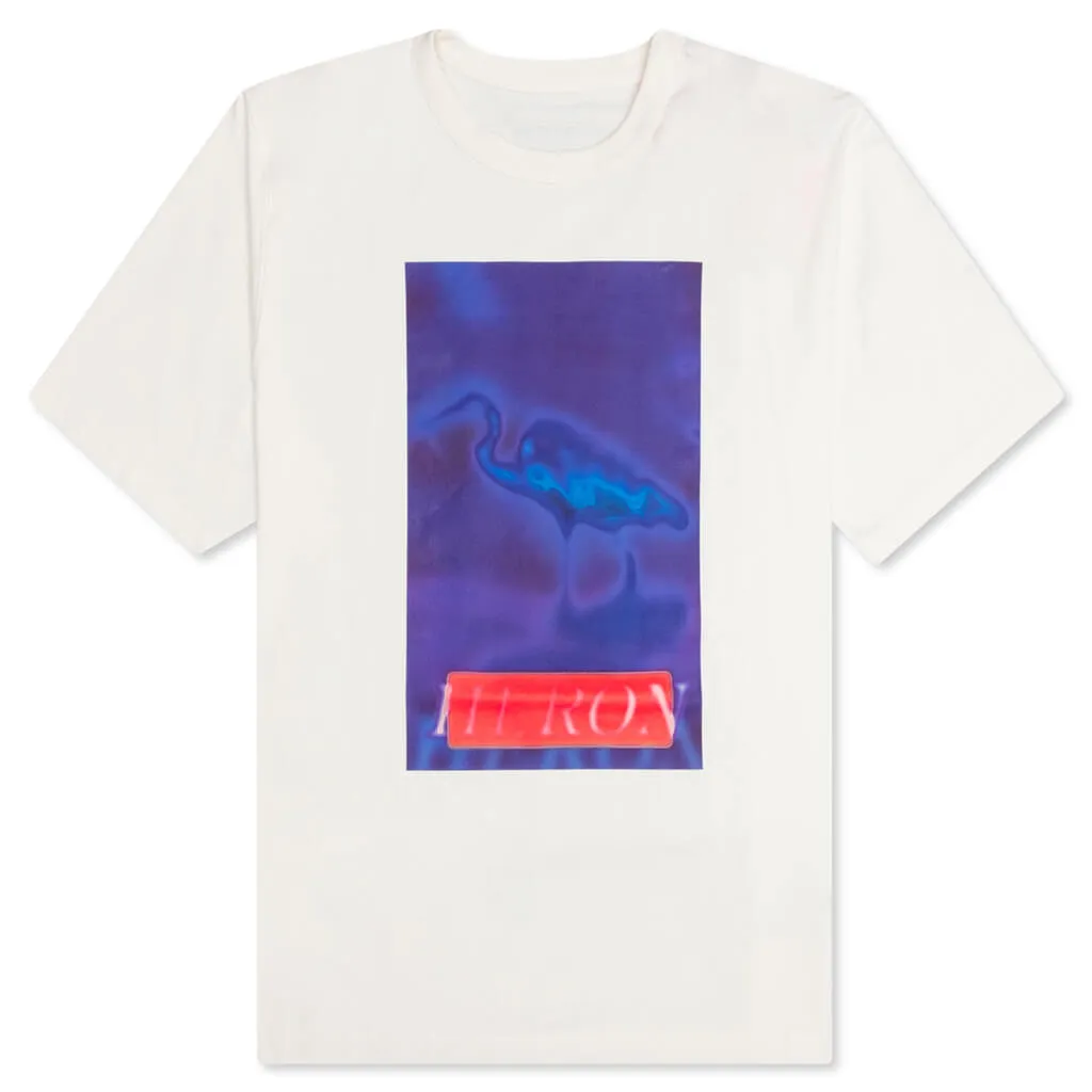 Heron Censored S/S Tee - White/Navy