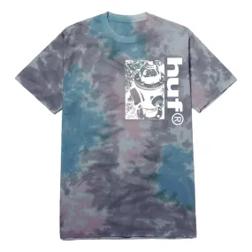 HUF THE PLUG S/S TIEDYE TEE-BLUE