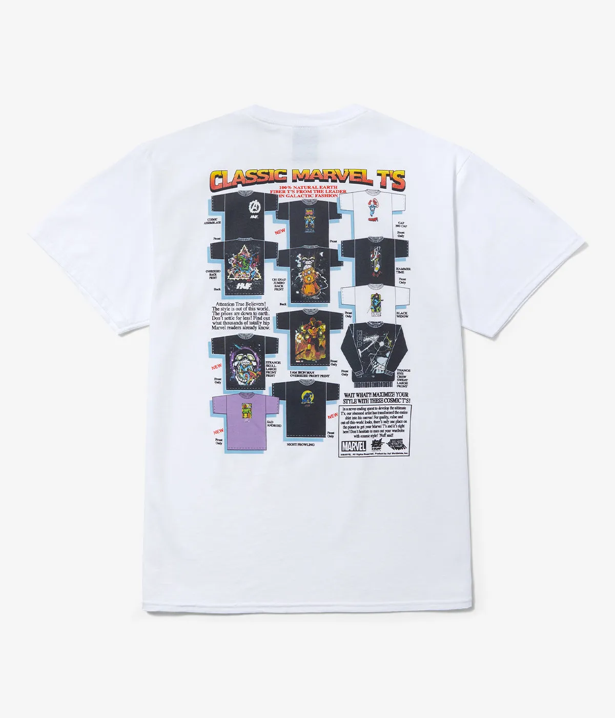 Huf x Avengers Galactic Tees T-Shirt