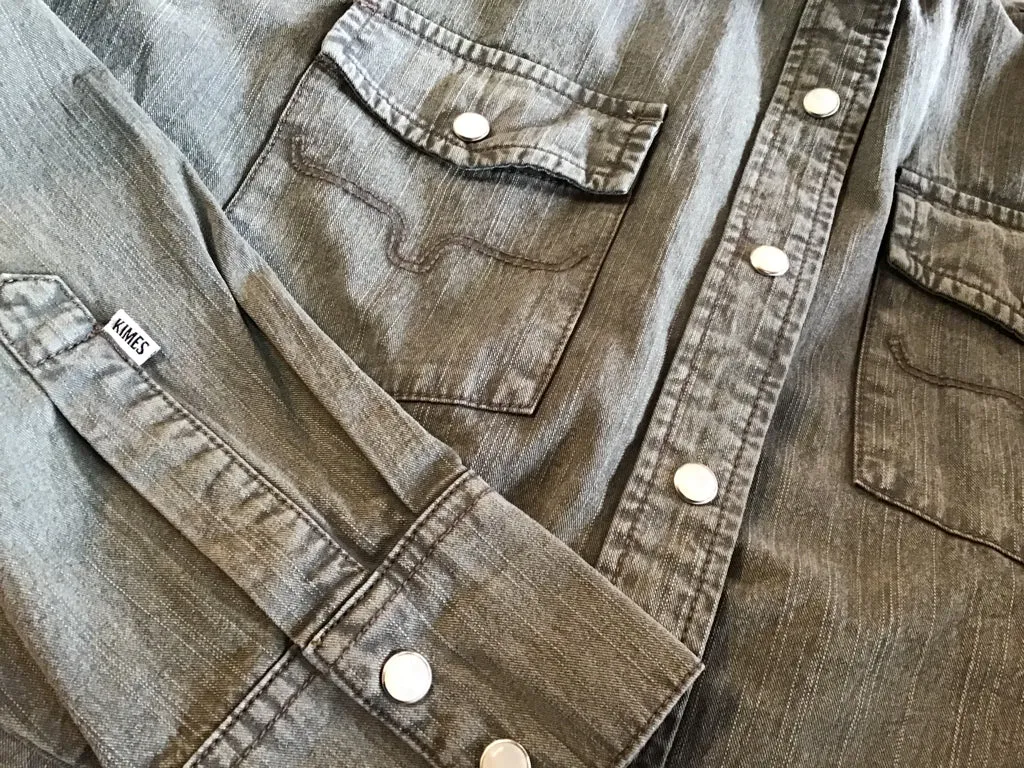 Kimes Kaycee Old Army Denim Pearl Wash Shirt - S to 2X