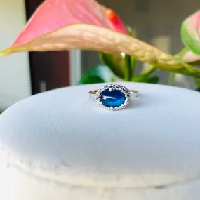 Lace ring in kyanite