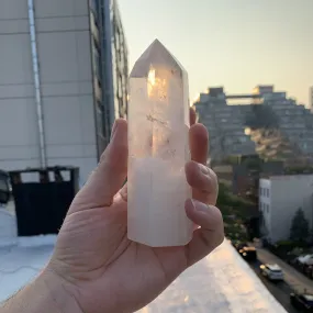 Large Clear Quartz Crystal Point Obelisk