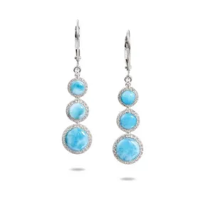 Larimar Lunar Orbit Earrings