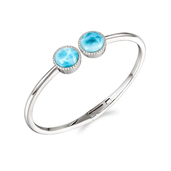 Larimar Twin Eclipse Bangle