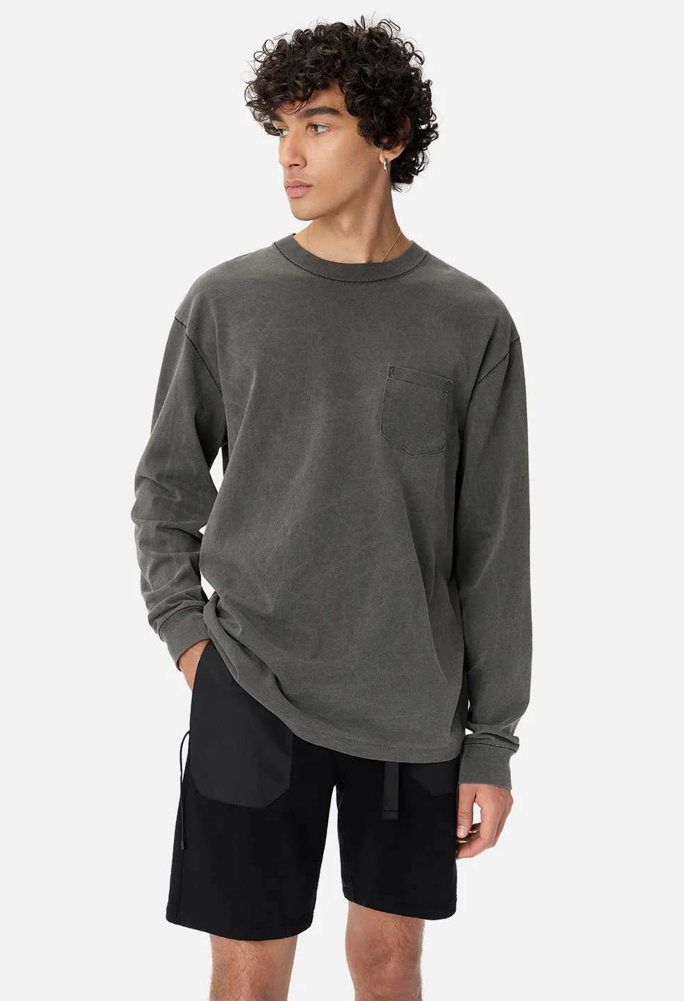 Loose Stitch LS Pocket Tee / Washed Black