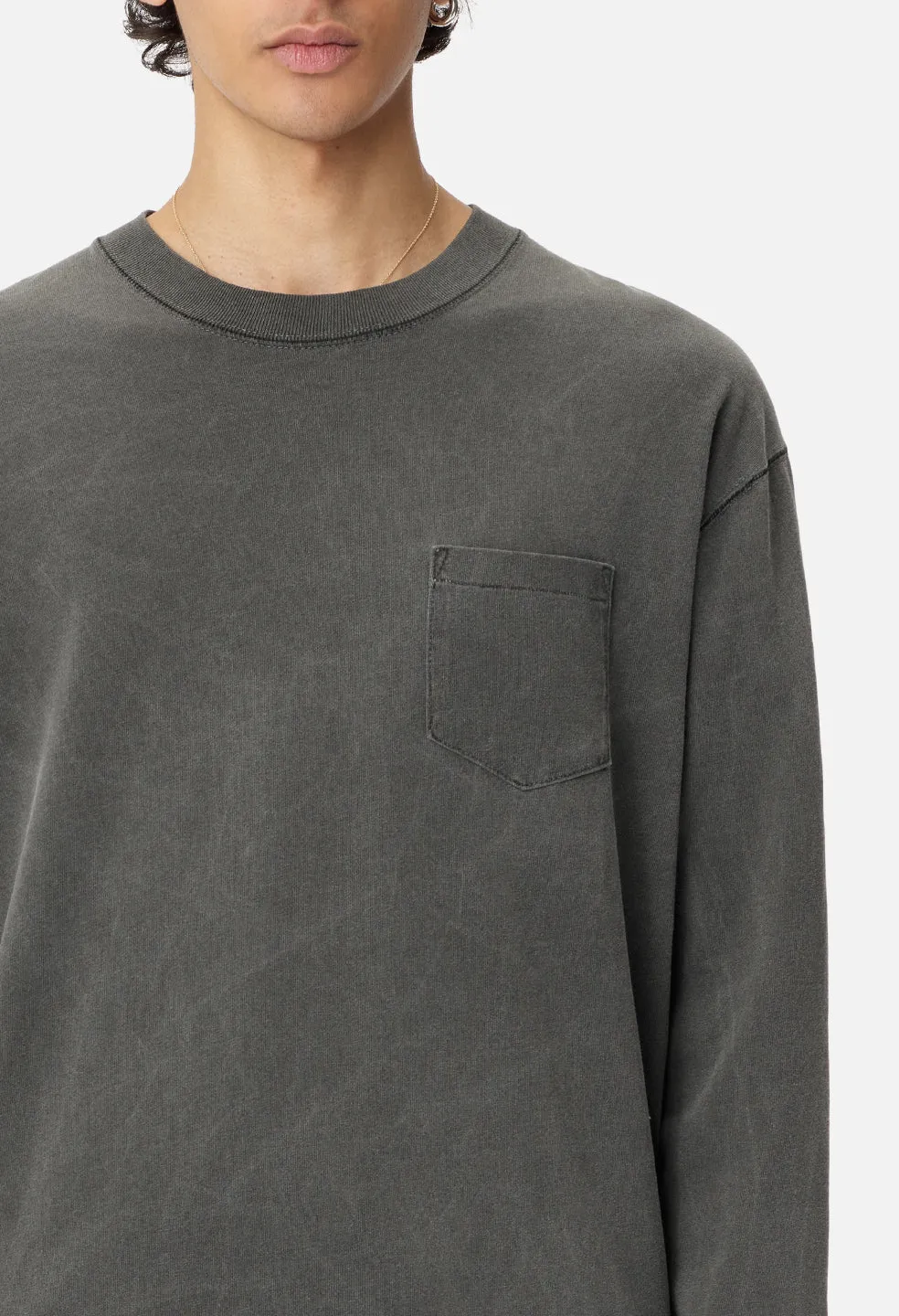 Loose Stitch LS Pocket Tee / Washed Black