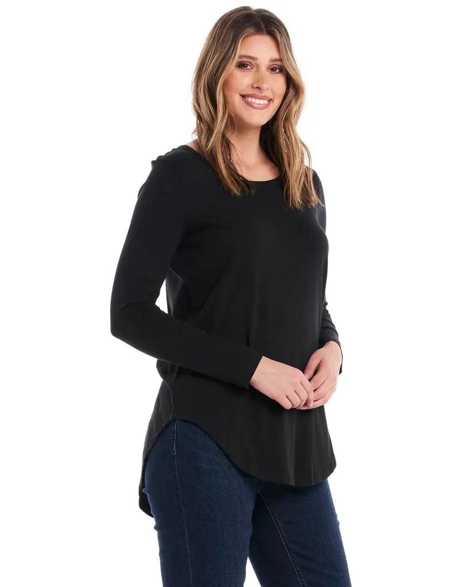 Megan Cotton Top Black