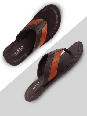 Men Brown Indoor & Outdoor Slippers