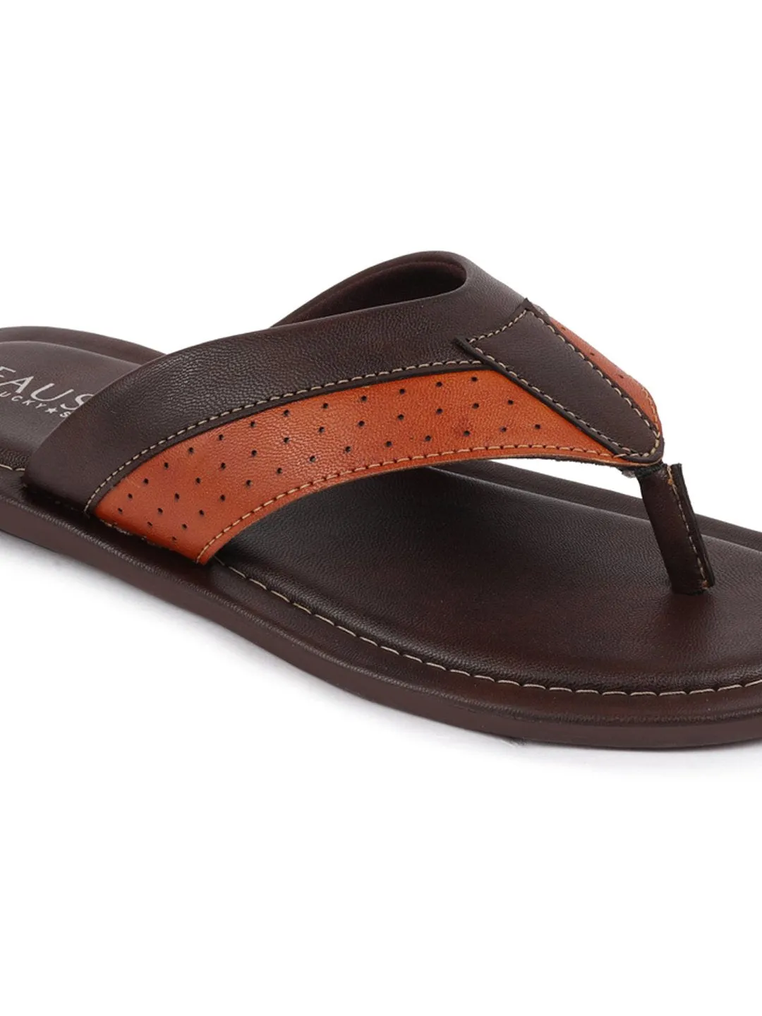 Men Brown Indoor & Outdoor Slippers