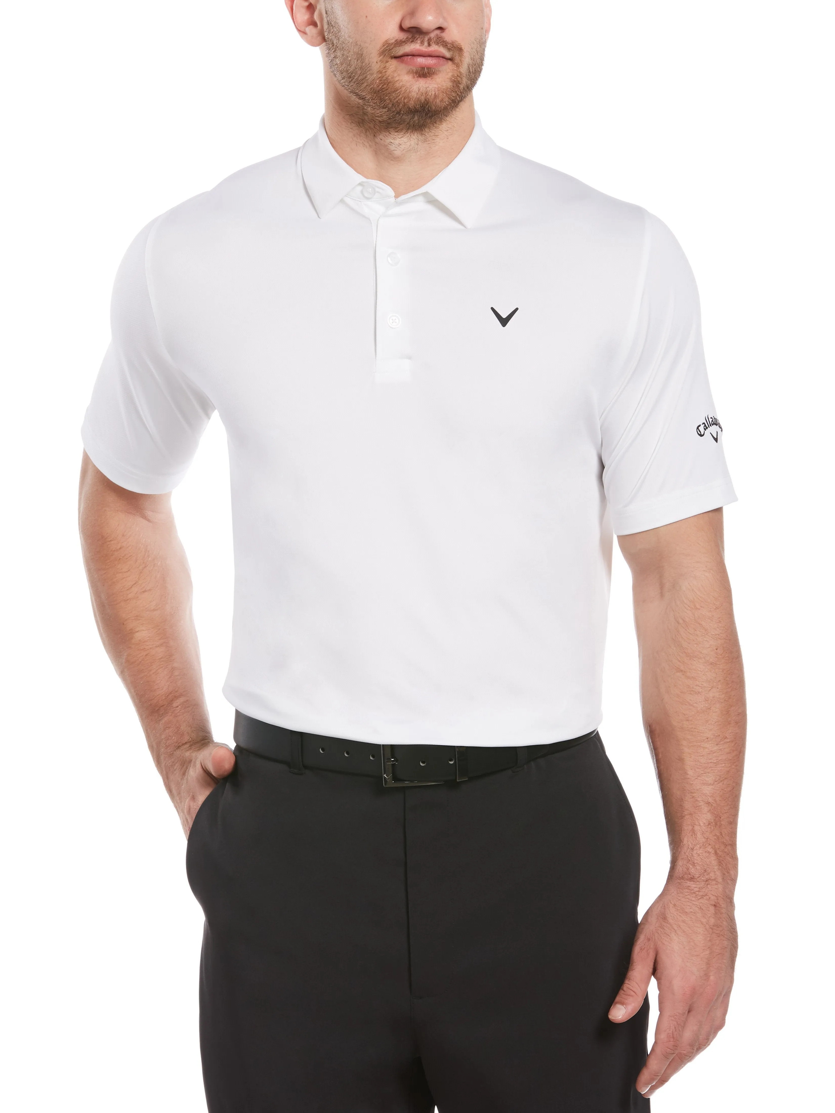 Mens Swing Tech Solid Polo