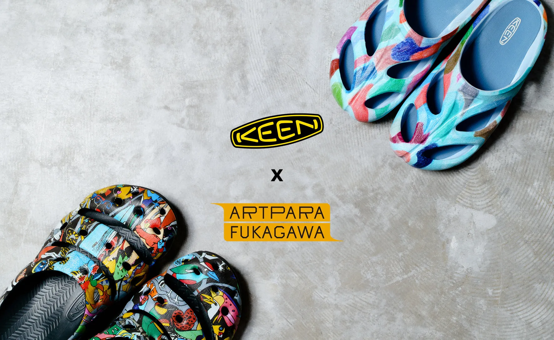 Men's Yogui Arts Clog x ARTPARA FUKAGAWA  |  Kujira To Nakamatachi