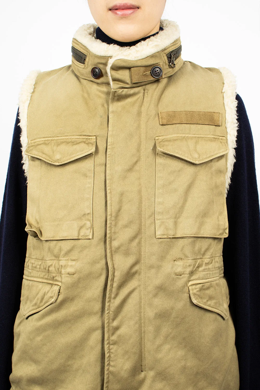 Mil Boa Vest Khaki