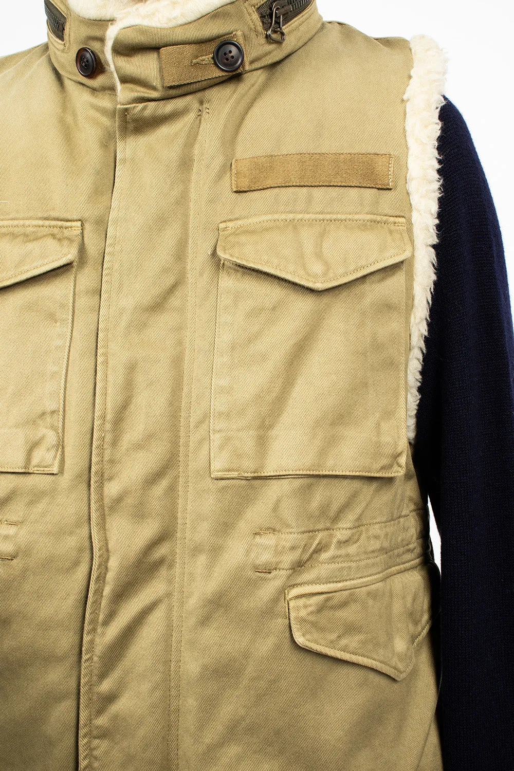 Mil Boa Vest Khaki